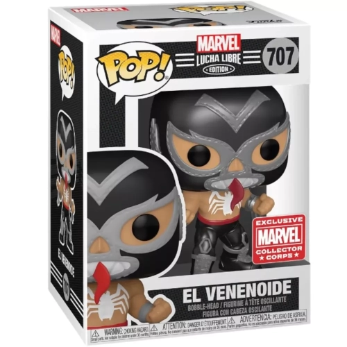 Funko Pop! El Venenoide #707 Metallic Marvel Lucha Libre Edition Box