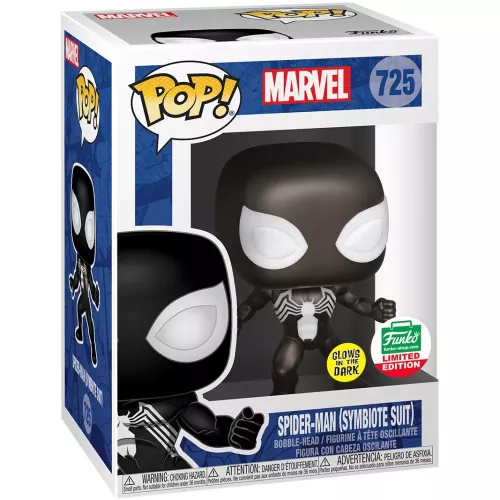 Funko Pop! Spider-Man (Symbiote Suit) #725 Glows in the Dark Box