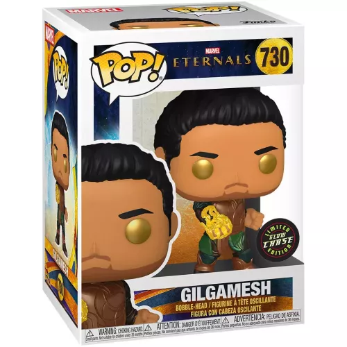 Funko Pop! Gilgamesh #730 Chase Glows in the Dark Marvel Eternals Box