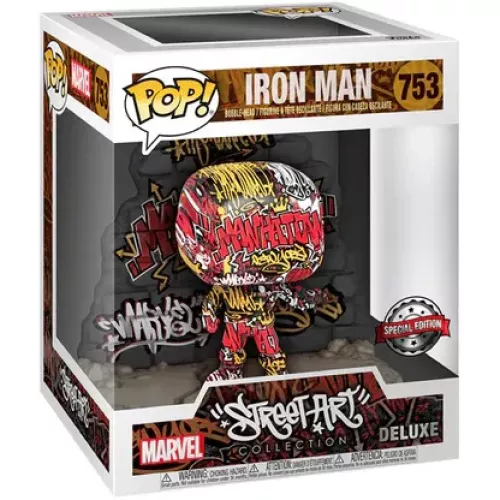 Funko Pop! Iron Man #753 Marvel Street Art Collection Box