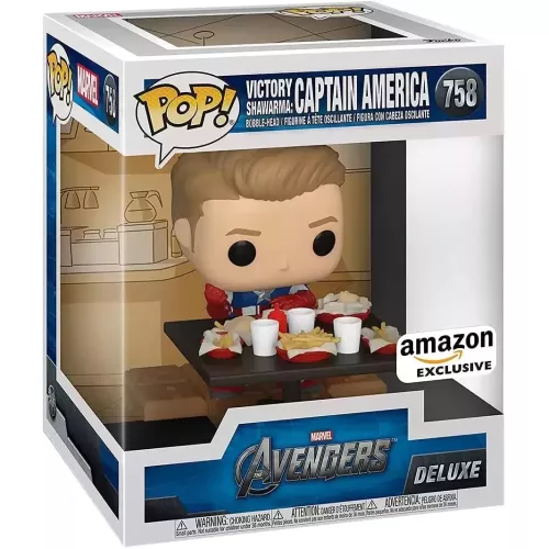 Funko Pop! Victory Shawarma: Captain America #758 Build-A-Scene Box