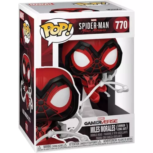 Funko Pop! Miles Morales (Crimson Cowl Suit) #770 Marvel Spider-Man Miles Morales Box