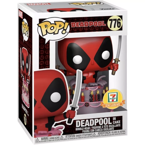 Funko Pop! Deadpool in Cake #776 Metallic Marvel Vinyl Figure Box