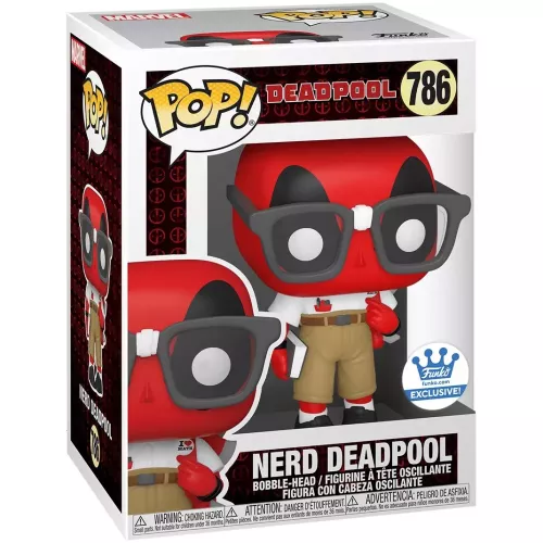 Funko Pop! Nerd Deadpool #786 Marvel Vinyl Figure Box