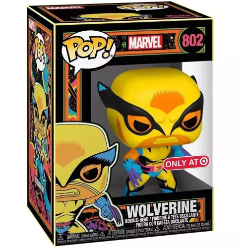 Funko Pop! Wolverine #802 Blacklight Marvel Vinyl Figure Box