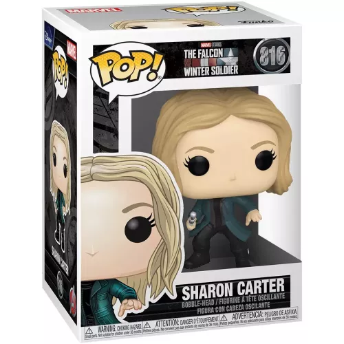 Funko Pop! Sharon Carter #816 Marvel Studios The Falcon and the Winter Soldier Box
