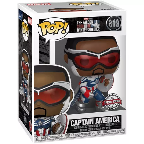 Funko Pop! Captain America #819 Marvel Studios The Falcon and the Winter Soldier Box