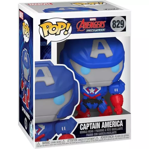Funko Pop! Captain America #829 Mech Marvel Avengers Mech Strike Box