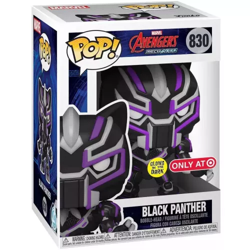 Funko Pop! Black Panther #830 Mech Glows in the Dark Box