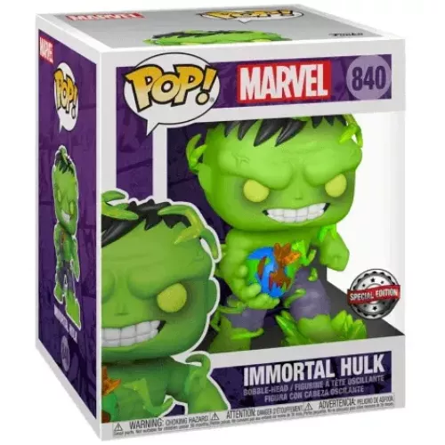 Funko Pop! Immortal Hulk #840 6 Inch Marvel Vinyl Figure Box