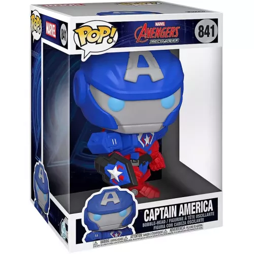 Funko Pop! Captain America #841 Mech 10 Inch Marvel Avengers Mech Strike Box