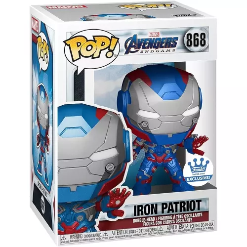 Funko Pop! Iron Patriot #868 Marvel Avengers Endgame Box