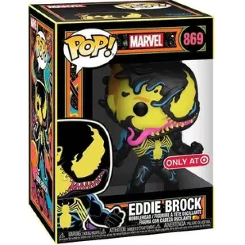 Funko Pop! Eddie Brock #869 Blacklight Marvel Vinyl Figure Box