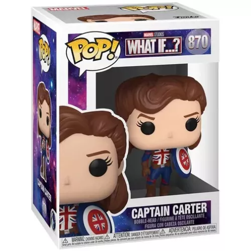 Funko Pop! Captain Carter #870 Marvel Studios What If...? Box