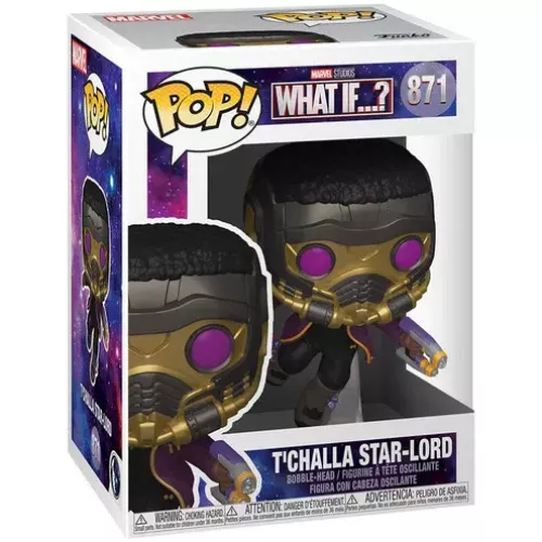 Funko Pop! T'Challa Star-Lord #871 Marvel Studios What If...? Box