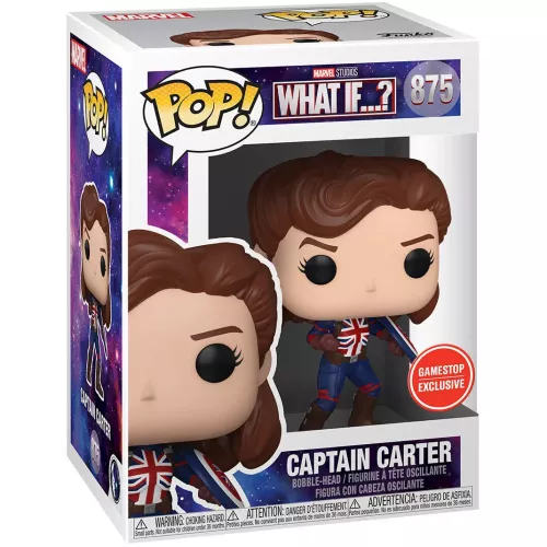 Funko Pop! Captain Carter #875 Marvel Studios What If...? Box