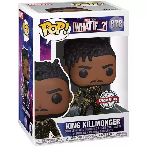 Funko Pop! King Killmonger #878 Marvel Studios What If...? Box