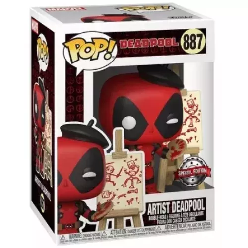 Funko Pop! Artist Deadpool #887 Marvel Vinyl Figure Box