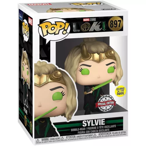 Funko Pop! Sylvie #897 Glows in the Dark Marvel Studios Loki Box
