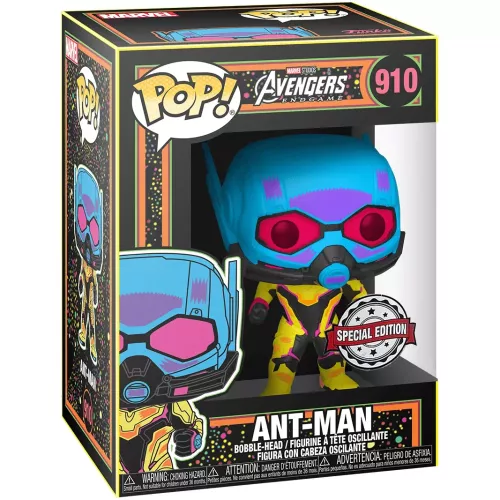 Funko Pop! Ant-Man #910 Blacklight Marvel Studios Avengers Endgame Box