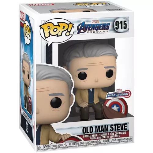 Funko Pop! Old Man Steve #915 Marvel Avengers Endgame Box