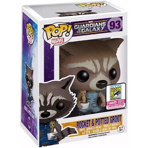 Funko Pop! Rocket & Potted Groot #93 Marvel Guardians of the Galaxy Box