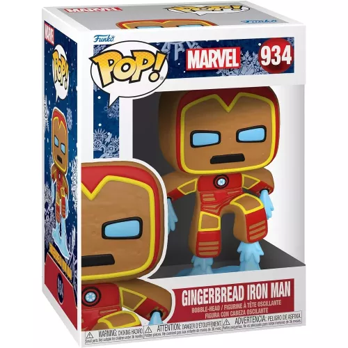 Funko Pop! Gingerbread Iron Man #934 Marvel Vinyl Figure Box