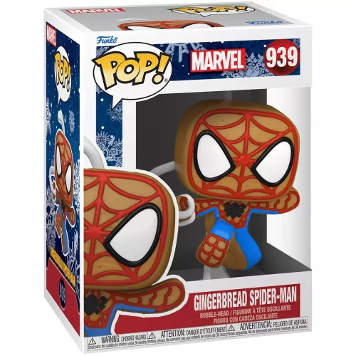 Funko Pop! Gingerbread Spider-Man #939 Marvel Vinyl Figure Box