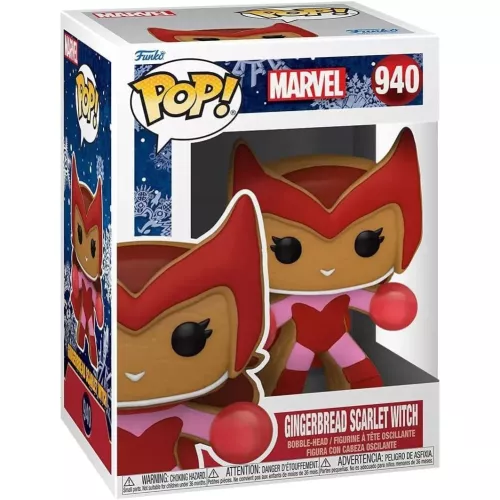 Funko Pop! Gingerbread Scarlet Witch #940 Marvel Vinyl Figure Box