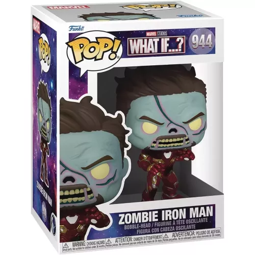 Funko Pop! Zombie Iron Man #944 Marvel Studios What If...? Box
