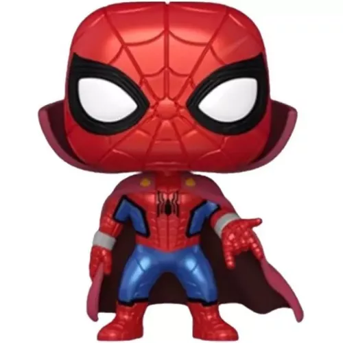 Funko Pop! Zombie Hunter Spidey #945 Metallic Marvel Studios What If...?