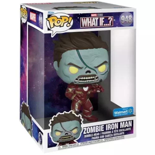 Funko Pop! Zombie Iron Man #948 10 Inch Marvel Studios What If...? Box