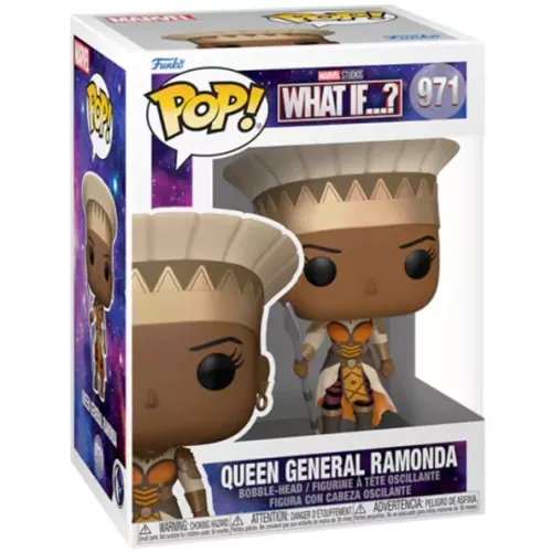 Funko Pop! Queen General Ramonda #971 Marvel Studios What If...? Box