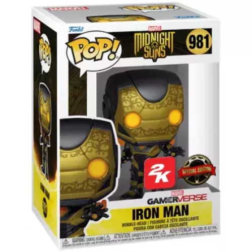 Funko Pop! Iron Man #981 Marvel Midnight Suns Vinyl Figure Box