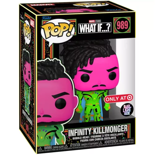 Funko Pop! Infinity Killmonger #989 Blacklight Marvel Studios What If...? Box