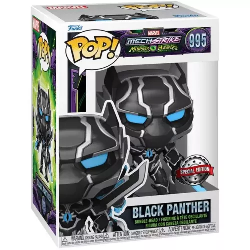 Funko Pop! Black Panther #995 Marvel Mech Strike Monster Hunters Box