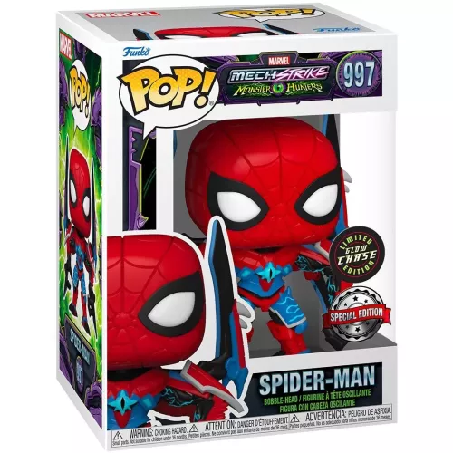 Funko Pop! Spider-Man #997 Chase Glows in the Dark Box