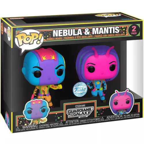 Funko Pop! Nebula 2 Pack Blacklight Marvel Studios Guardians of the Galaxy Volume 3 Box