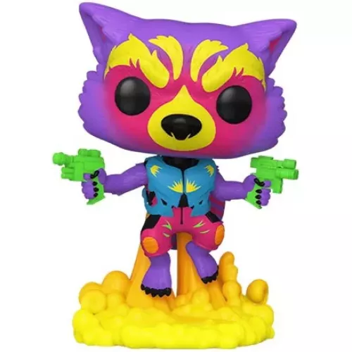 Funko Pop! Rocket Raccoon 4 Pack Blacklight Marvel Guardians of the Galaxy Vol. 2