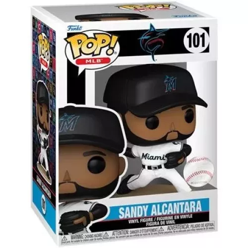 Funko Pop! Sandy Alcantara #101 Miami Marlins MLB Vinyl Figure Box