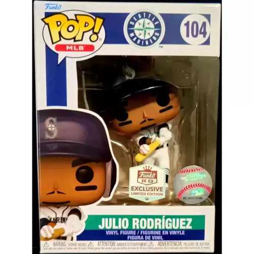 Funko Pop! Julio Rodríguez #104 Seattle Mariners MLB Box