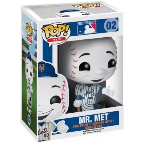 Funko Pop! Mr. Met #02 New York Mets MLB Mascots Vinyl Figure Box