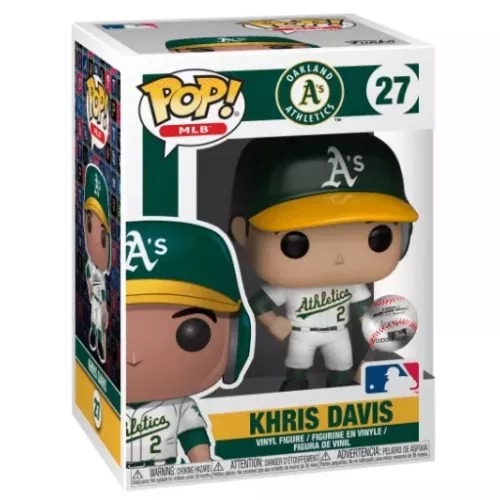 Funko Pop! Khris Davis #27 Oakland Athletics MLB Vinyl Figure Box