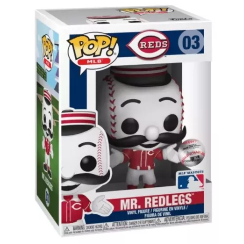 Funko Pop! Mr. Redlegs #03 Cincinnati Reds MLB Mascots Box
