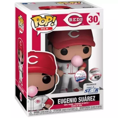 Funko Pop! Eugenio Suarez #30 White Uniform Cincinnati Reds Box