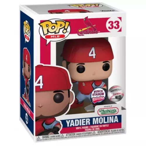 Funko Pop! Yadier Molina #33 Powder Blue Uniform St. Louis Cardinals Box