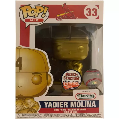 Funko Pop! Yadier Molina #33 Gold St. Louis Cardinals Box