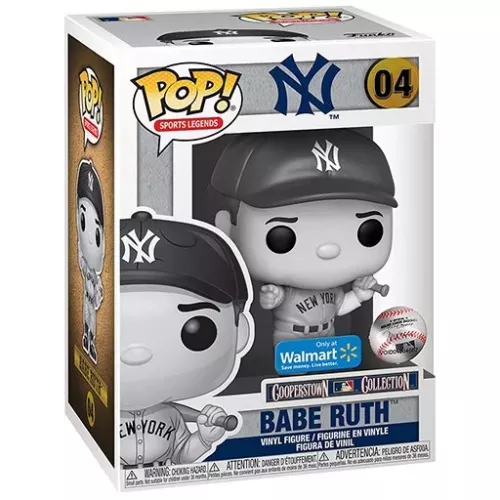 Funko Pop! Babe Ruth #04 Black and White New York Yankees Box