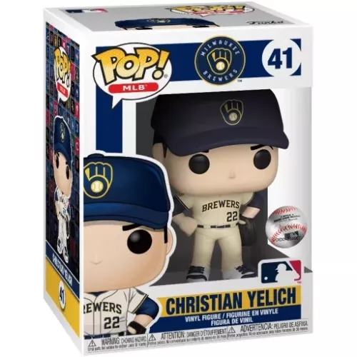 Funko Pop! Christian Yelich #41 Milwaukee Brewers MLB Box