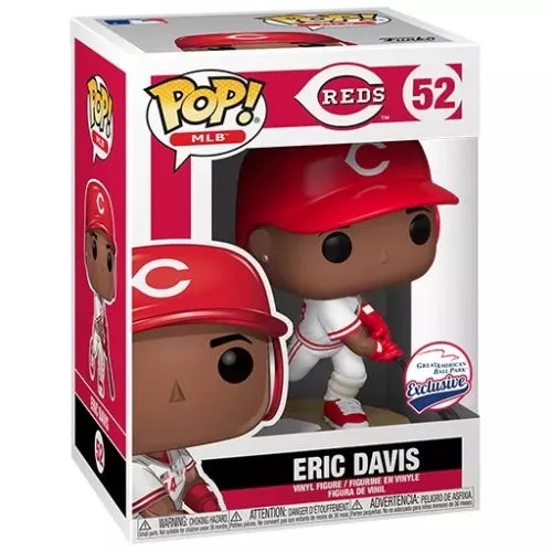 Funko Pop! Eric Davis #52 White Uniform Cincinnati Reds Box